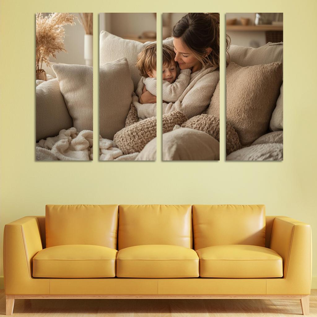Cocoon Of Comfort A Mothers Safe Haven Custom Paintings Frame