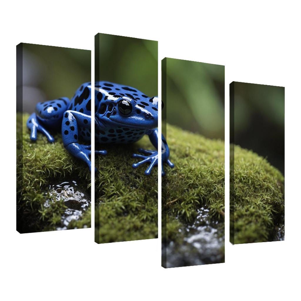 The Striking Blue Poison Dart Frog A Gem Of The Rainforest Framed Paintings