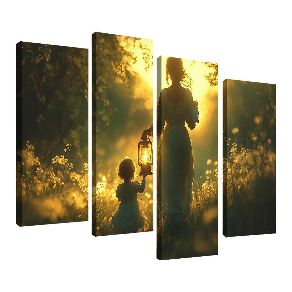 Shadows Of Love A Mothers Guiding Light Canvas Paintings Frame