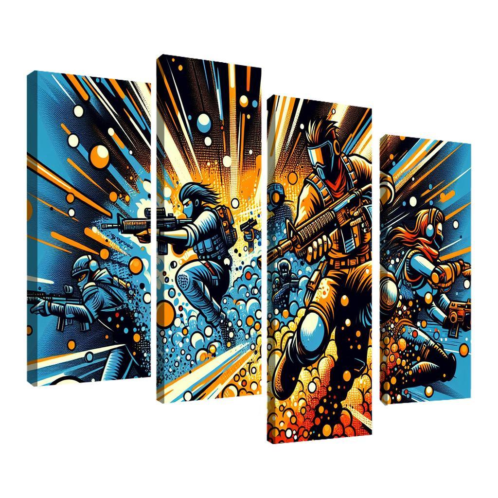 Dragon Ball Universe 4 Piece HD Canvas Wall Art-Original Frame