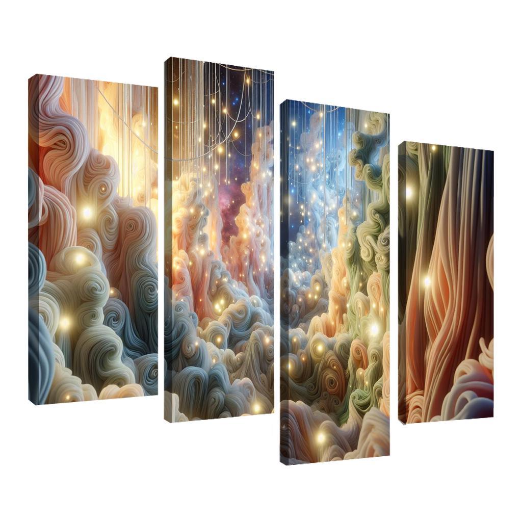 Whispers of Forgotten Dreams 4 Piece HD Canvas Wall Art-Original Frame