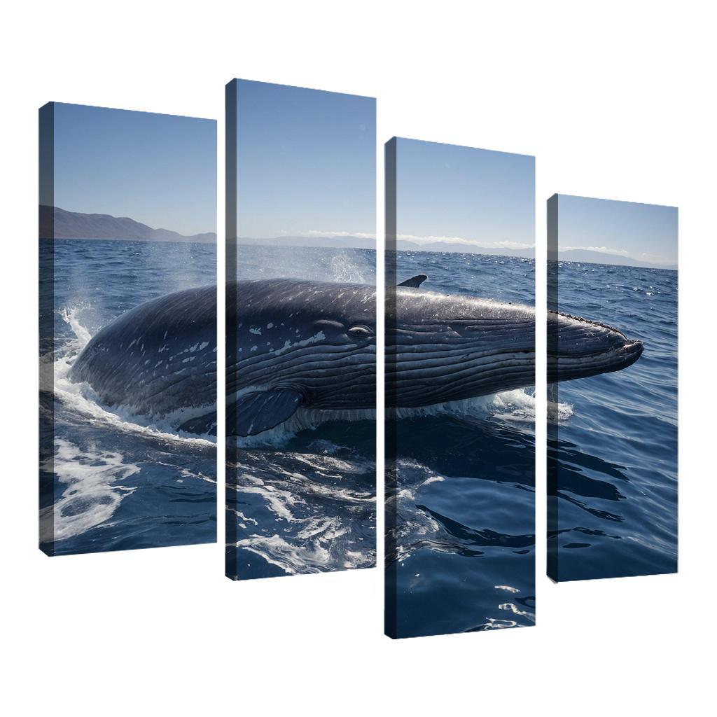 The Enigmatic Blue Whale The Largest Creature On Earth Custom Paintings Frame