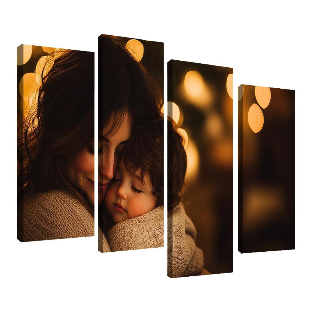 A Mothers Embrace The Comfort Of Love Canvas Paintings Frame
