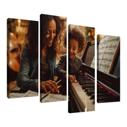 A Symphony Of Love A Mothers Unforgettable Melodies Canvas Paintings Frame