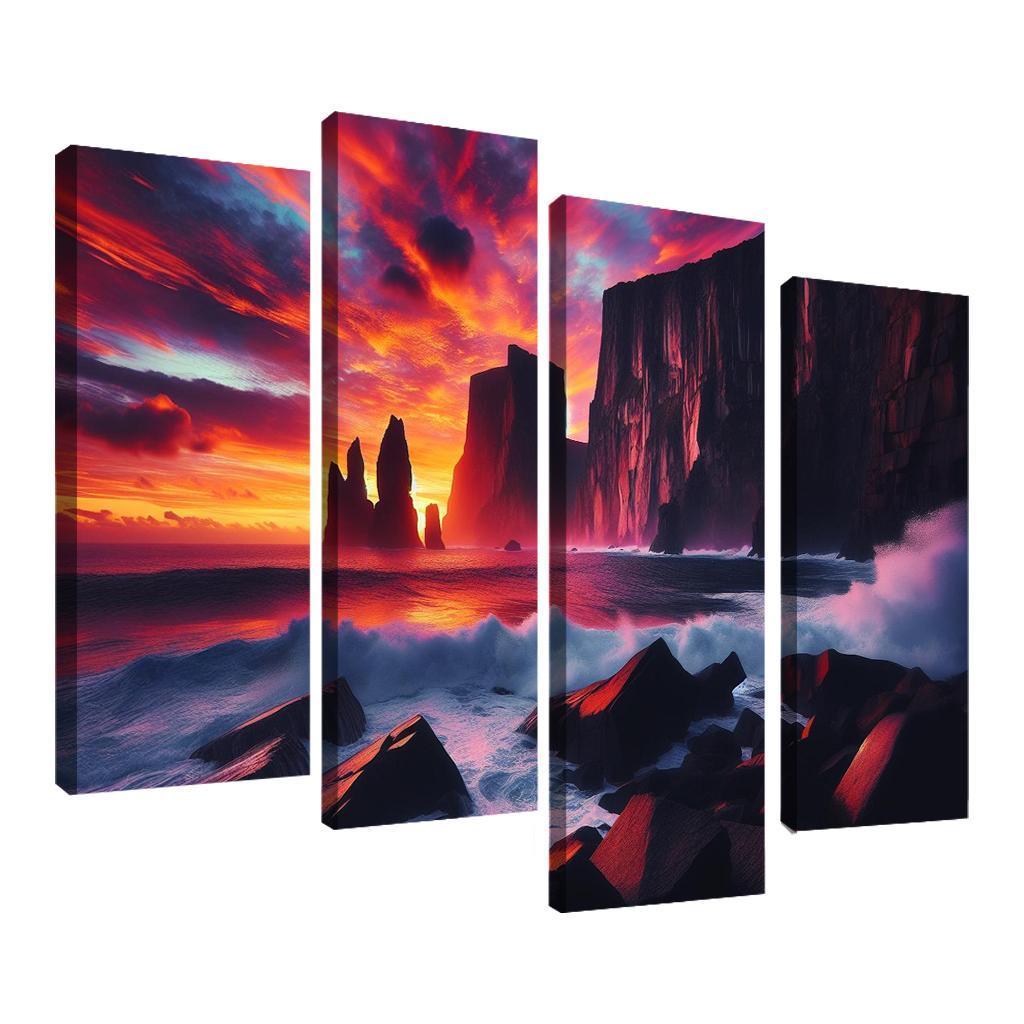 Sunset Cliffs A Photographers Dream Canvas Paintings Frame