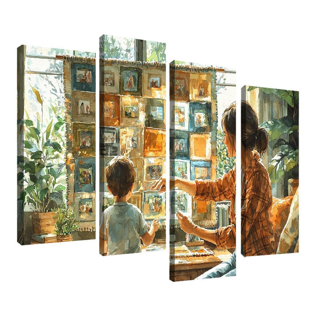 Threads Of Connection Weaving Memories Custom Paintings Frame