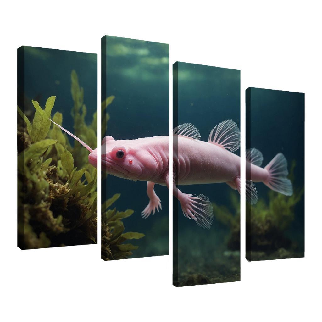 The Mysterious Axolotl A Wonder Of Regeneration Custom Paintings Frame