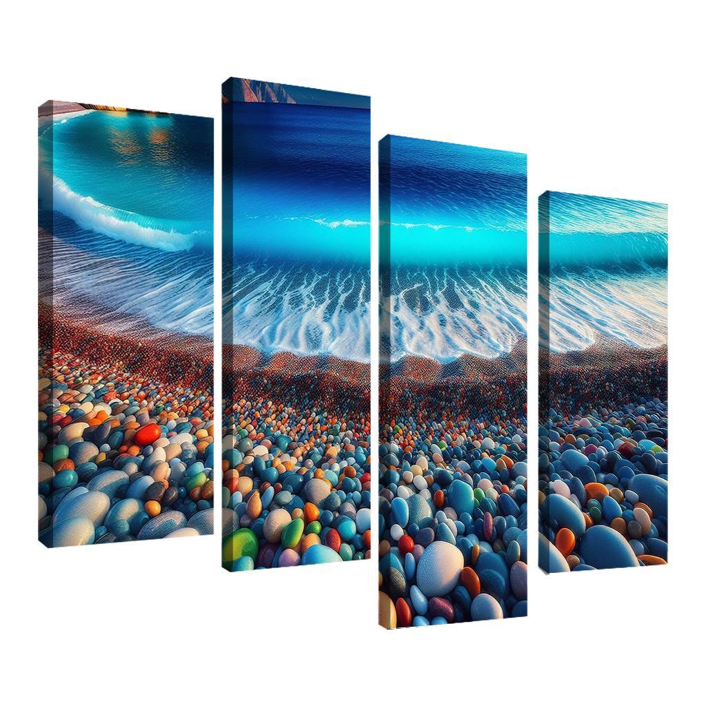 Pebble Beach A Geological Marvel Multi-panel Paintings