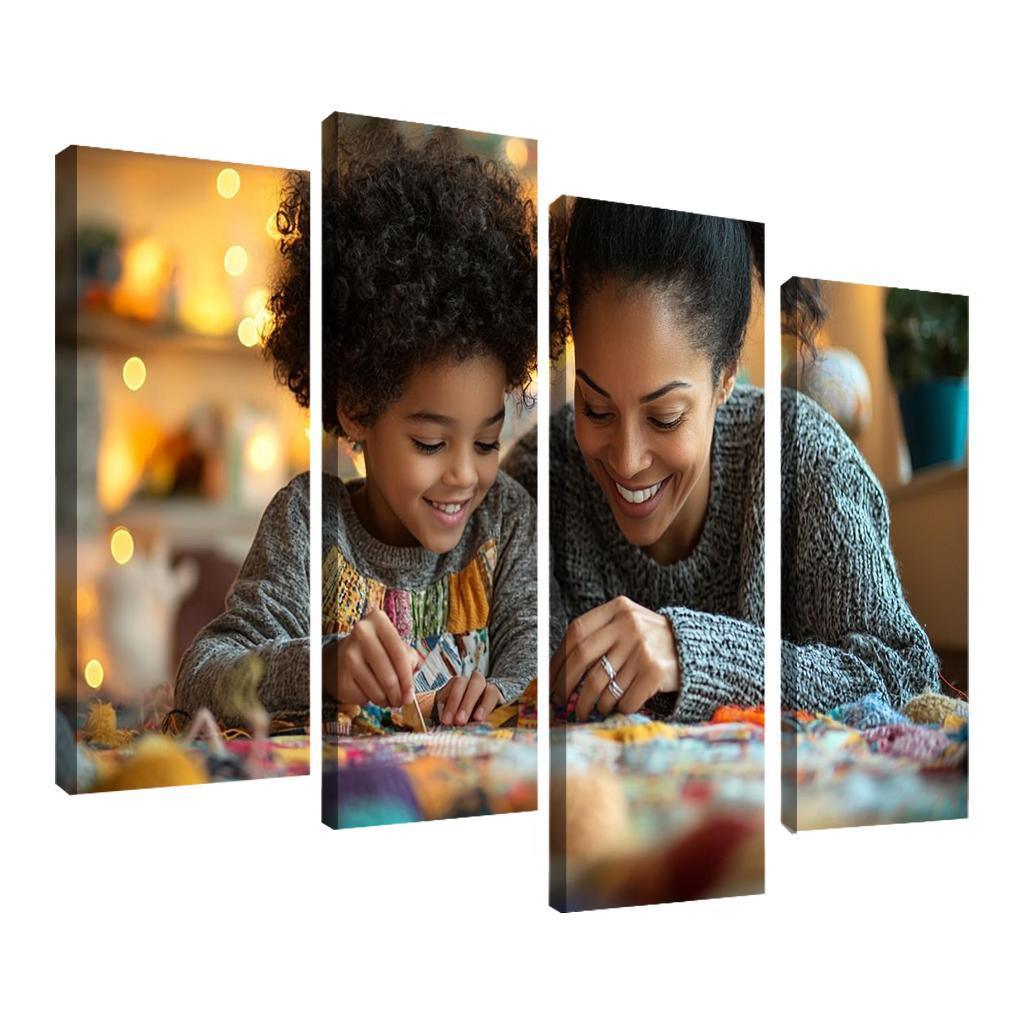 Threads Of Love Weaving A Mother's Legacy Canvas Paintings Frame