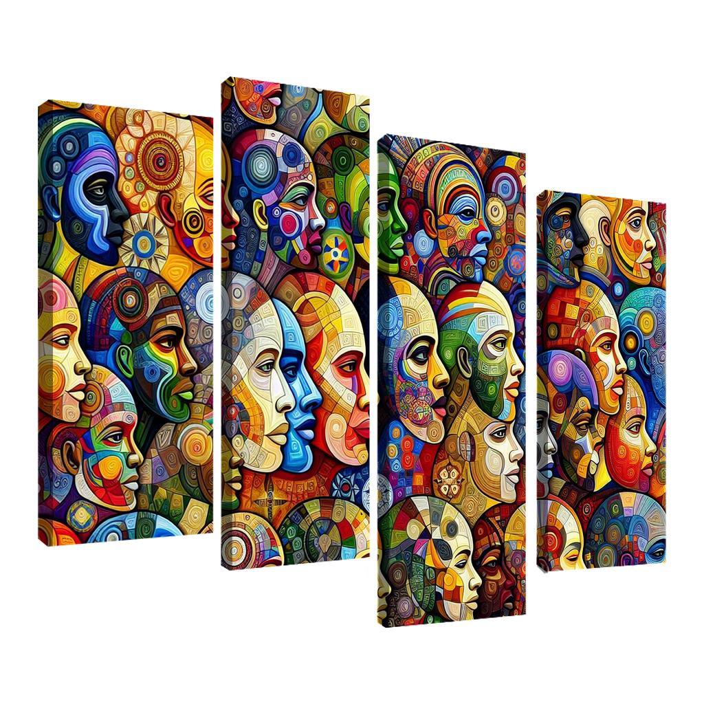 Unity In Diversity The Global Migration Experience Multi-panel Paintings