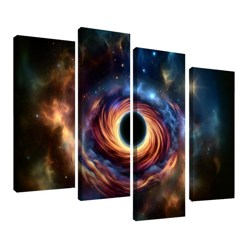 Exploring The Abyss Of Black Holes Abstract Paintings Frame
