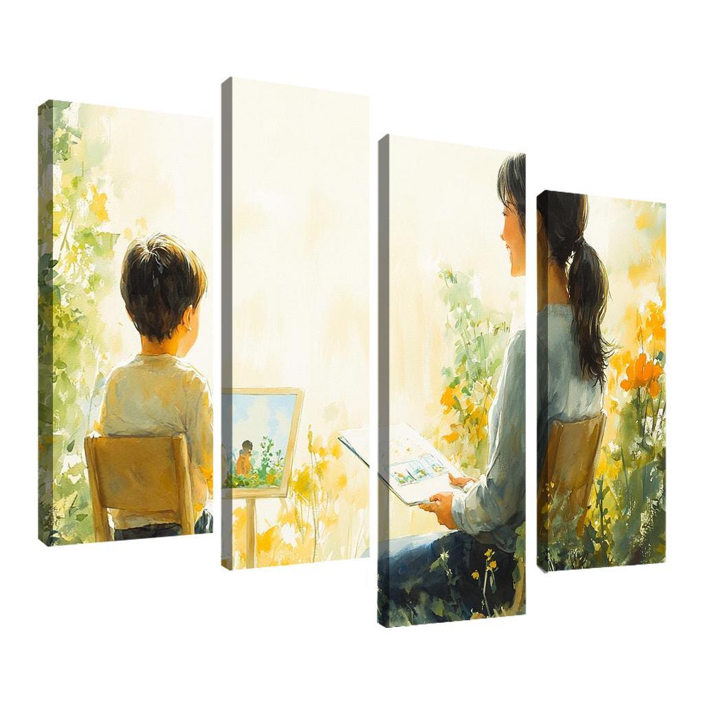 The Bridge Of Trust A Mothers Supportive Love Custom Paintings Frame