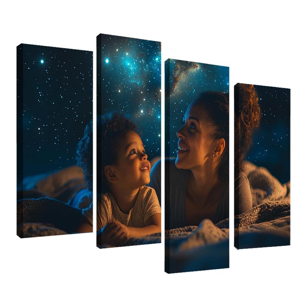 Stars In Her Eyes A Mothers Dreams For Her Children Canvas Paintings Frame