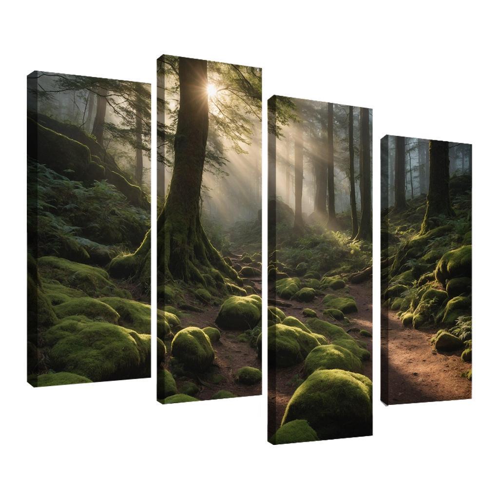 Ethereal Glow Of Misty Forest Trails Art Trends