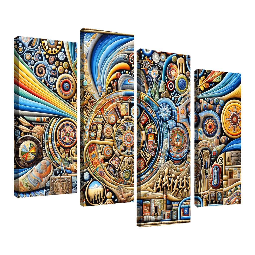 Culture Unbound Preserving Indigenous Traditions Multi-panel Paintings