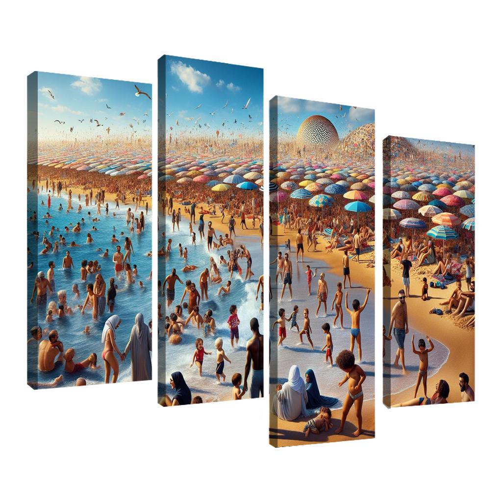 Sun-kissed Shore Custom Paintings Frame