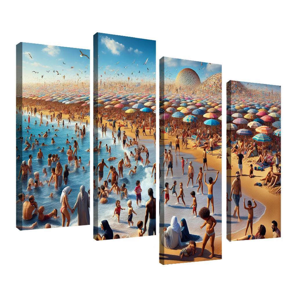 Sun-kissed Shore Custom Paintings Frame