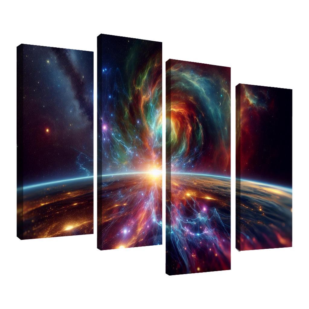 Investigating The Origins Of Cosmic Rays Abstract Paintings Frame