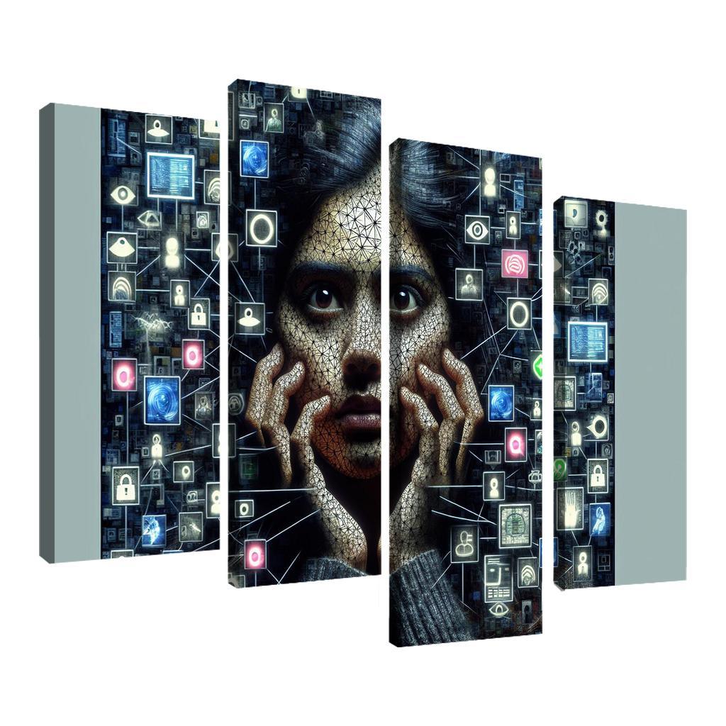 Digital Shadows Privacy In The Modern World Custom Paintings Frame