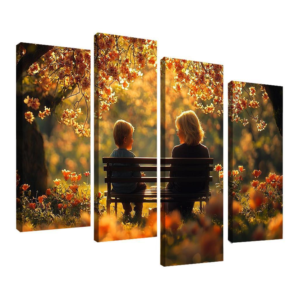 The Wisdom Of Ages A Mothers Guiding Hand Canvas Paintings Frame