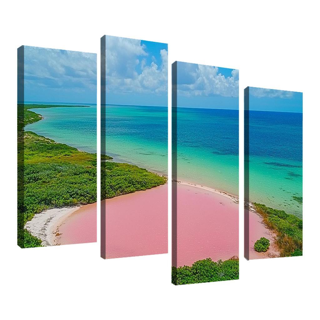 Lake Hillier Abstract Paintings Frame