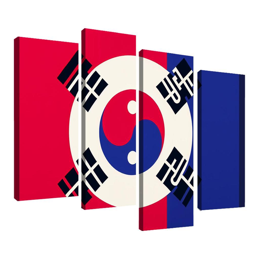 Heritage Of The East The Flag Of The Republic Of Korea Multi-panel Paintings