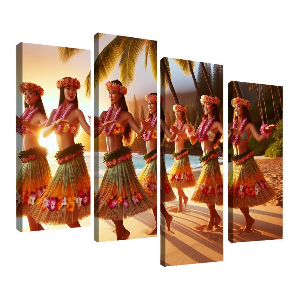Hula The Dance Of The Hawaiian Islands Modern Paintings Frame