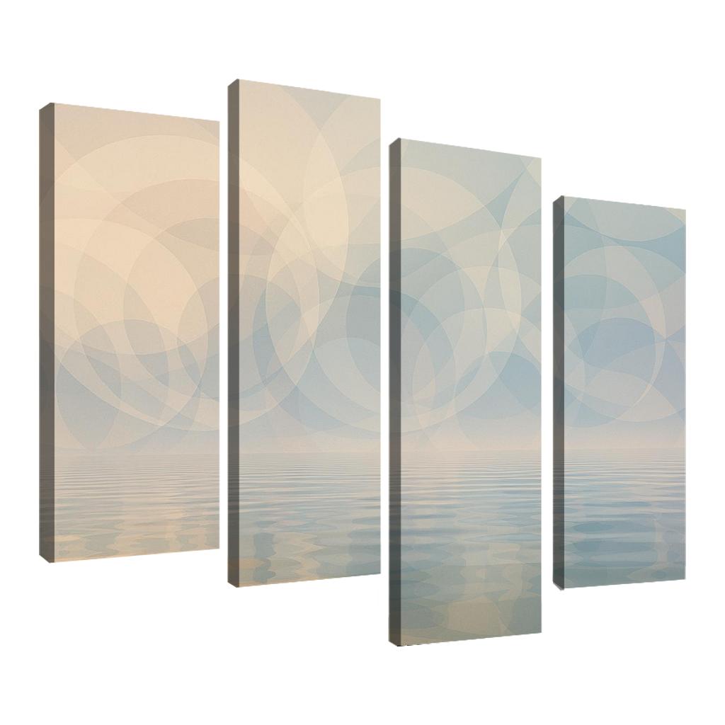 Harbor Of Infinite Reflections Premium Artwork Frames