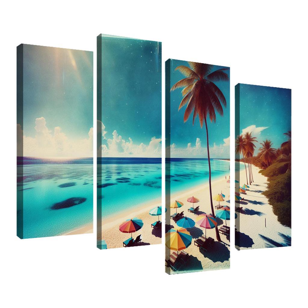 Azure Haven Relaxing Coastal Paradise Premium Artwork Frames