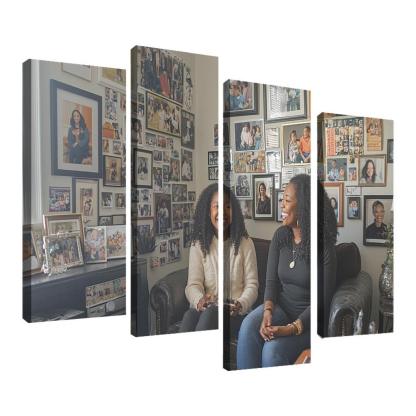 A Journey Through Time Memories Shared Custom Paintings Frame