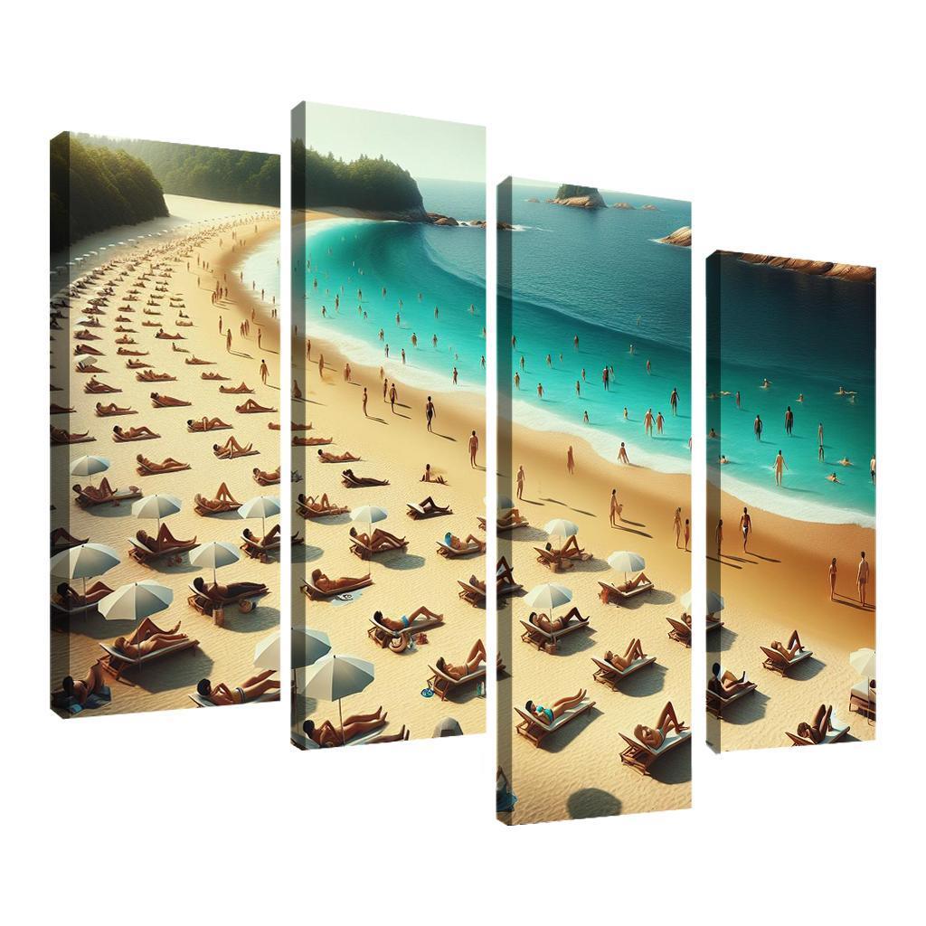 Oasis Beach Peaceful Sunbathing Retreat Art Trends