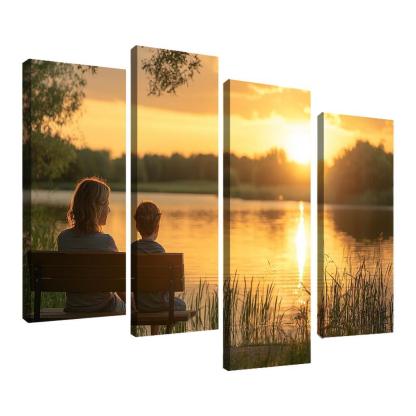 Moments Of Reflection A Mothers Guidance Custom Paintings Frame