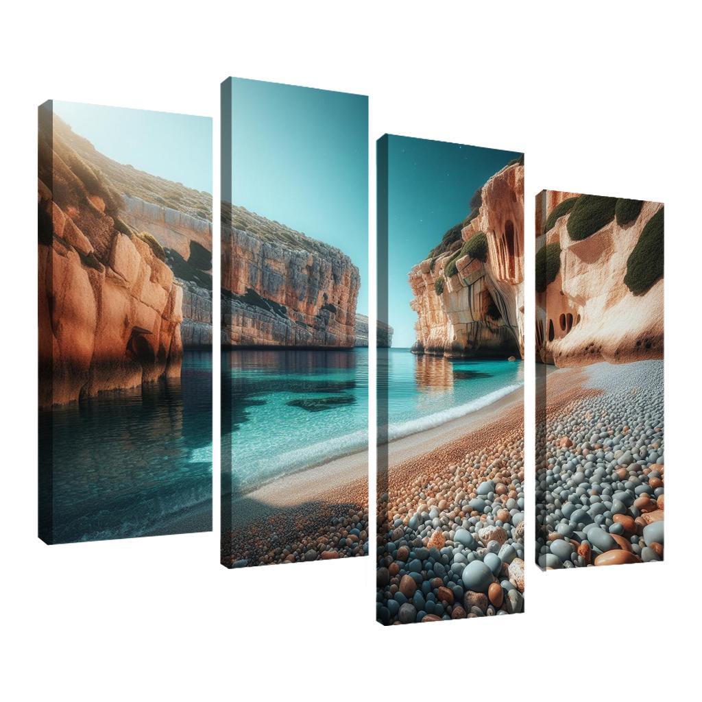 Pebble Cove Unique Geological Wonders Custom Paintings Frame