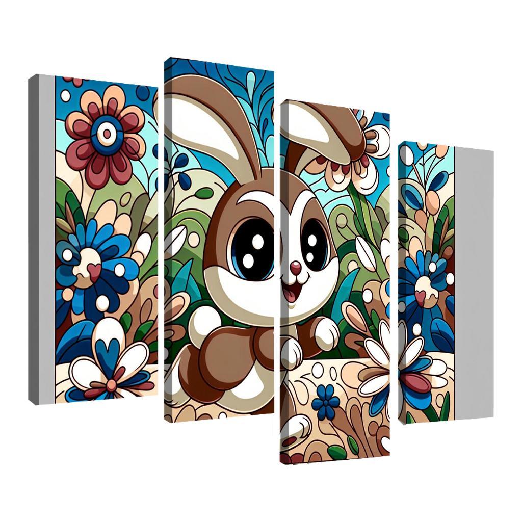 Bouncy Bunny - Garden Joy Framed Paintings