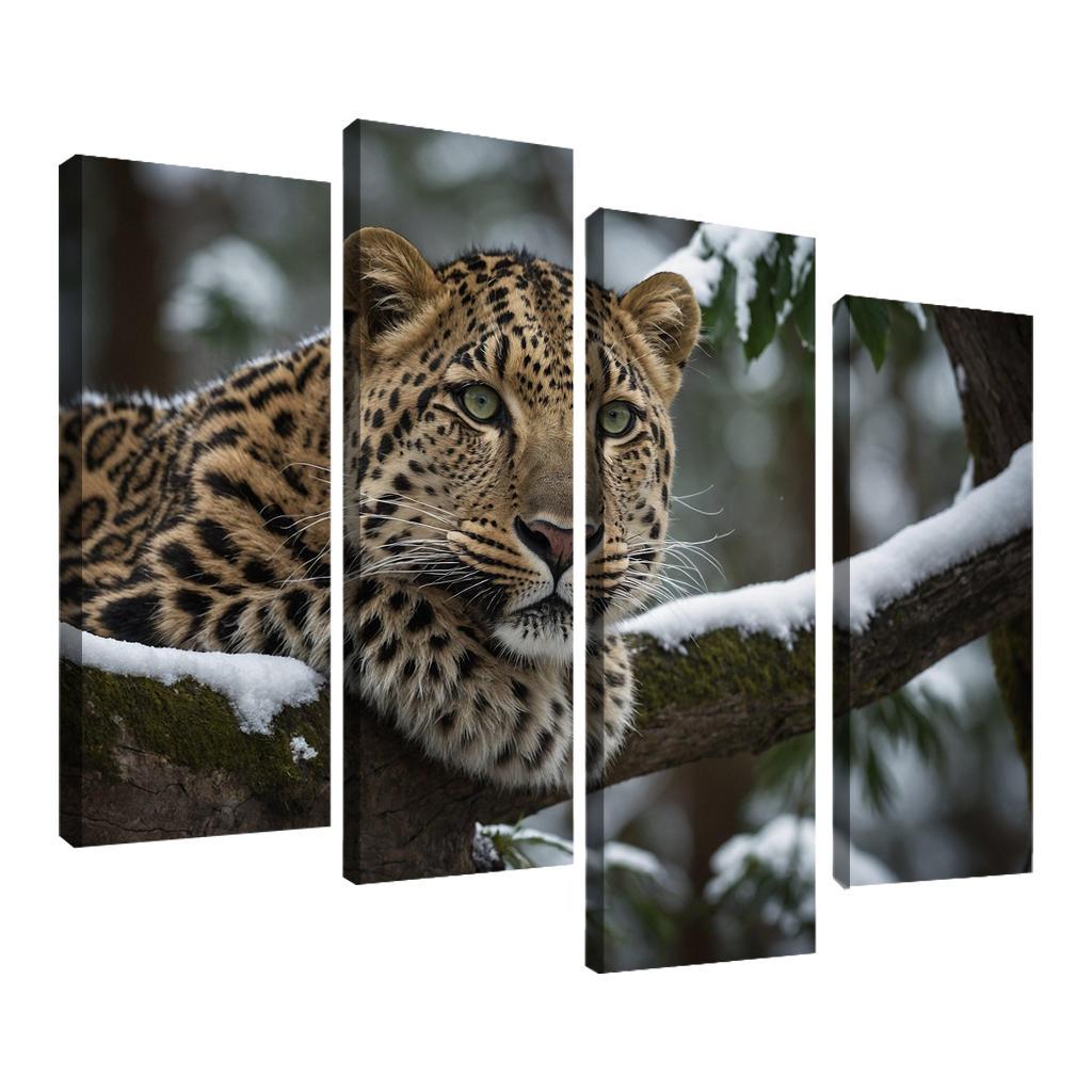 The Magnificent Amur Leopard Ghost Of The Forest Canvas Paintings Frame