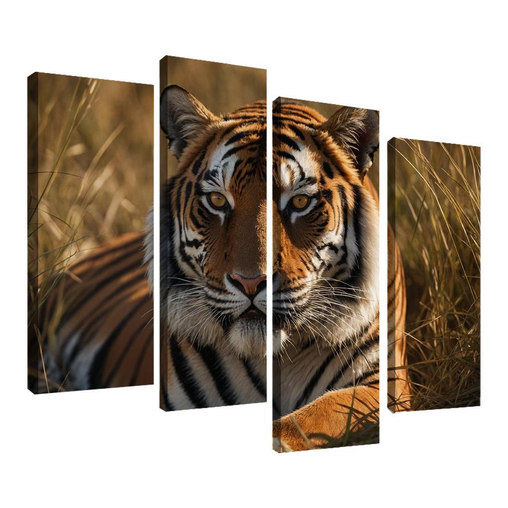 The Magnificent Bengal Tiger Icon Of The Indian Wilderness Modern Paintings Frame
