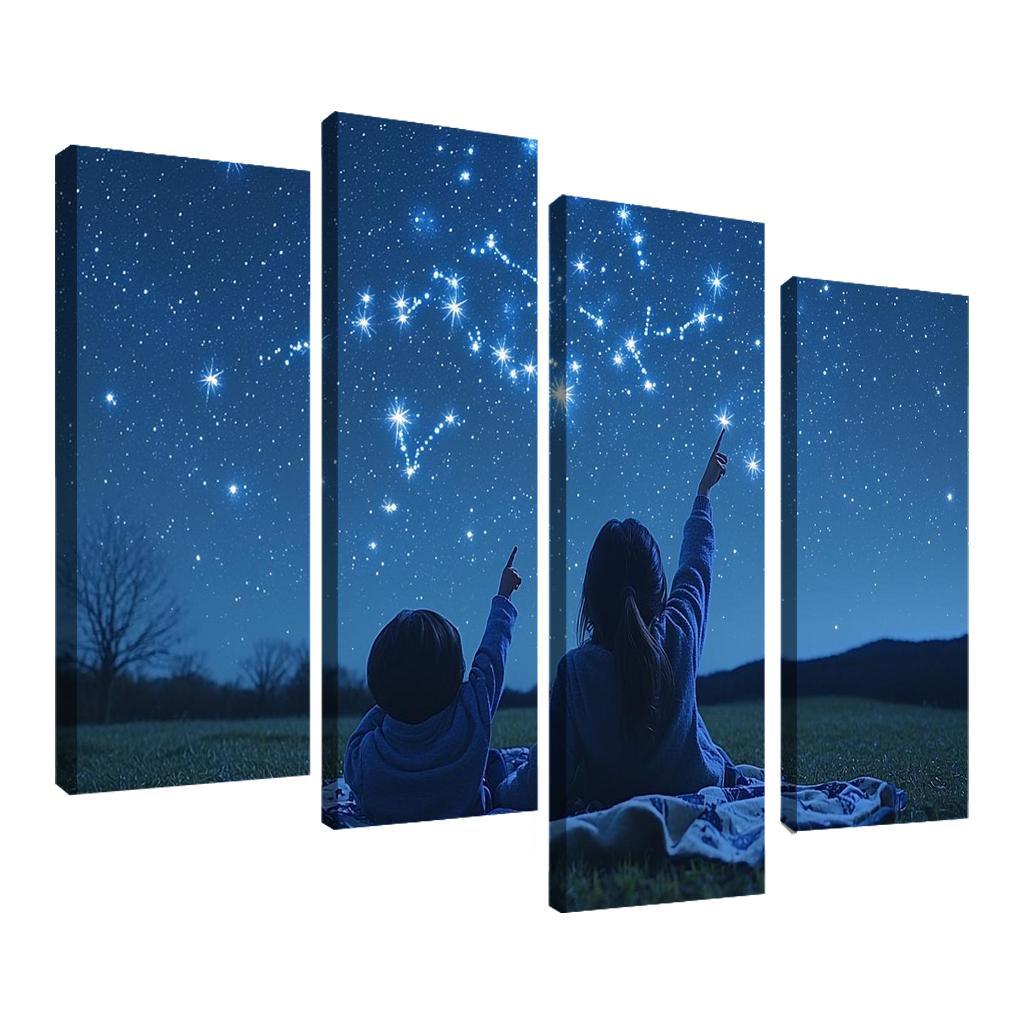 Guiding Stars A Mothers Light Canvas Paintings Frame
