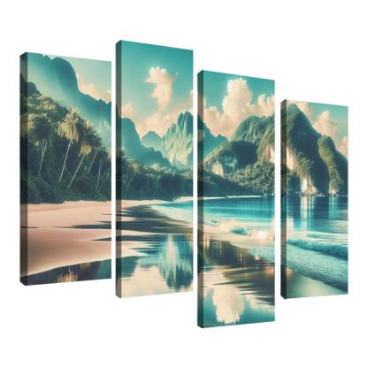 Tranquil Waters Beach Premium Artwork Frames