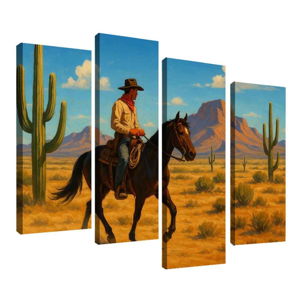 Wild West Adventure - Frontier Exploration Framed Paintings