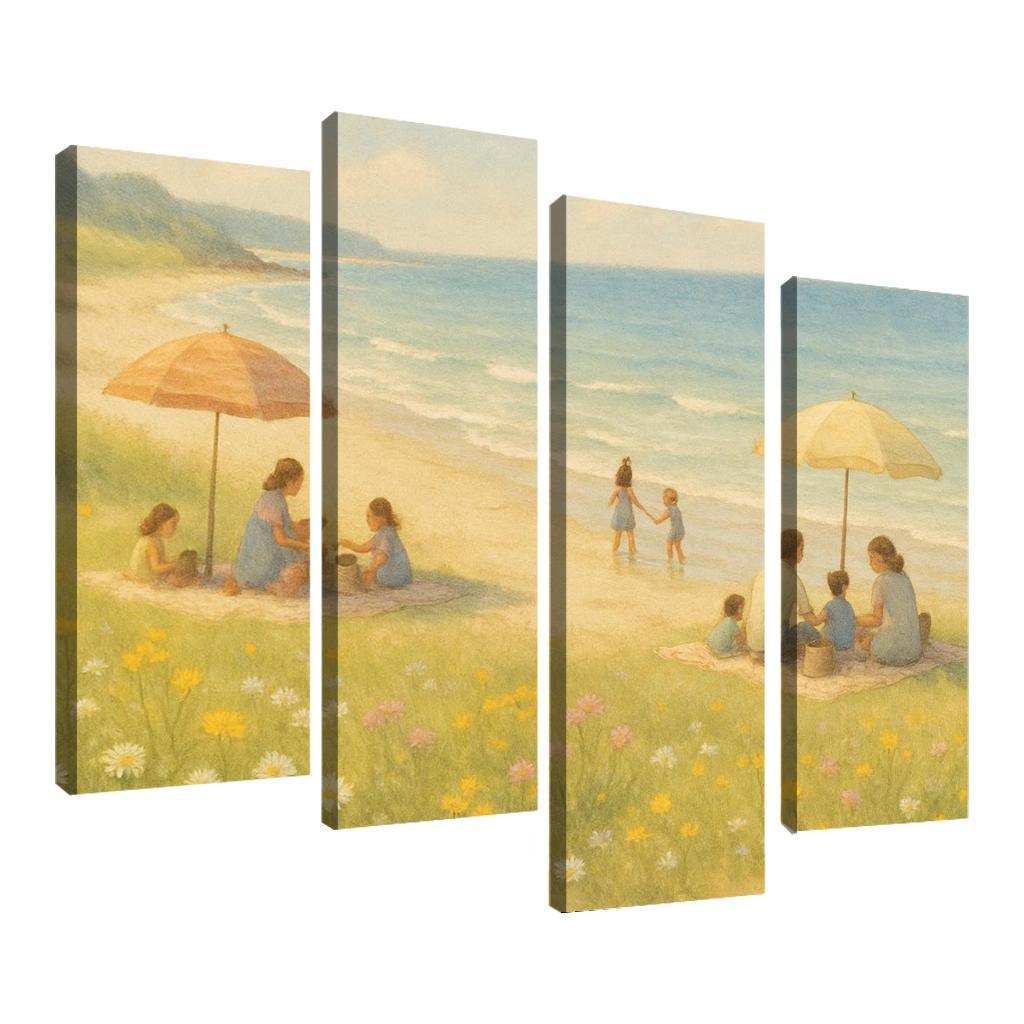 Seaside Meadows Family Haven Custom Paintings Frame