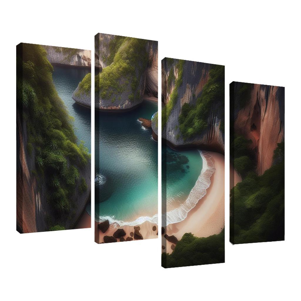 Hidden Cove Beach Premium Artwork Frames