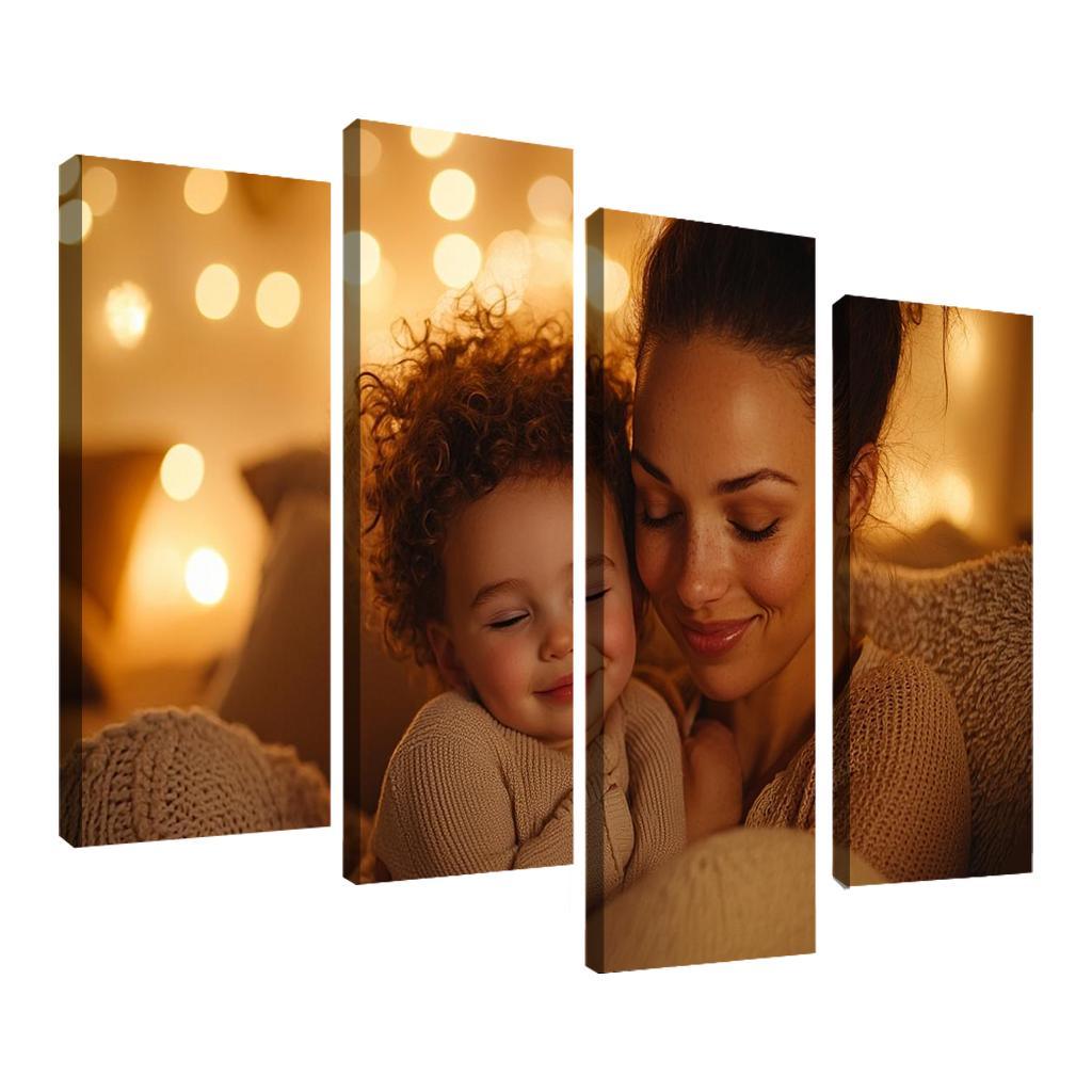 The Comfort Of Her Love A Mothers Embrace Canvas Paintings Frame
