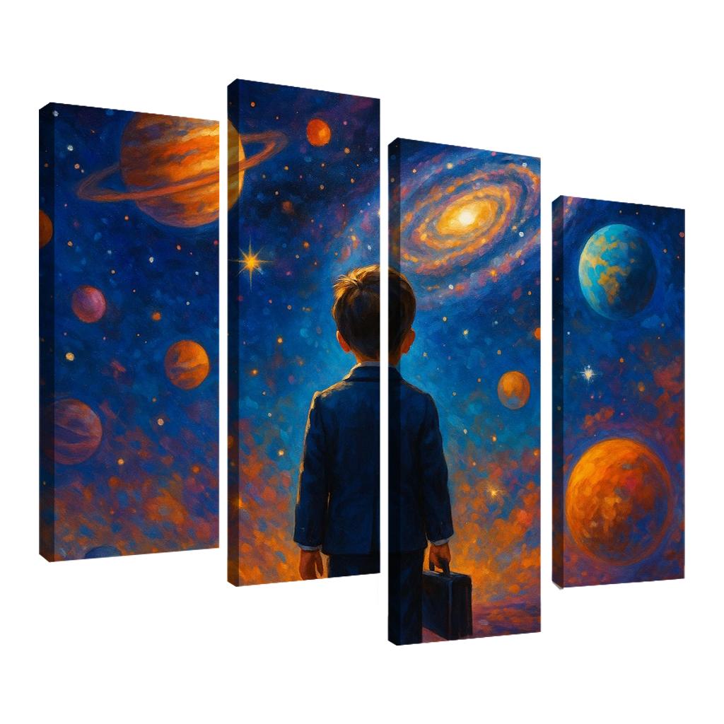 Galactic Explorer - Space Adventure Kit Framed Paintings