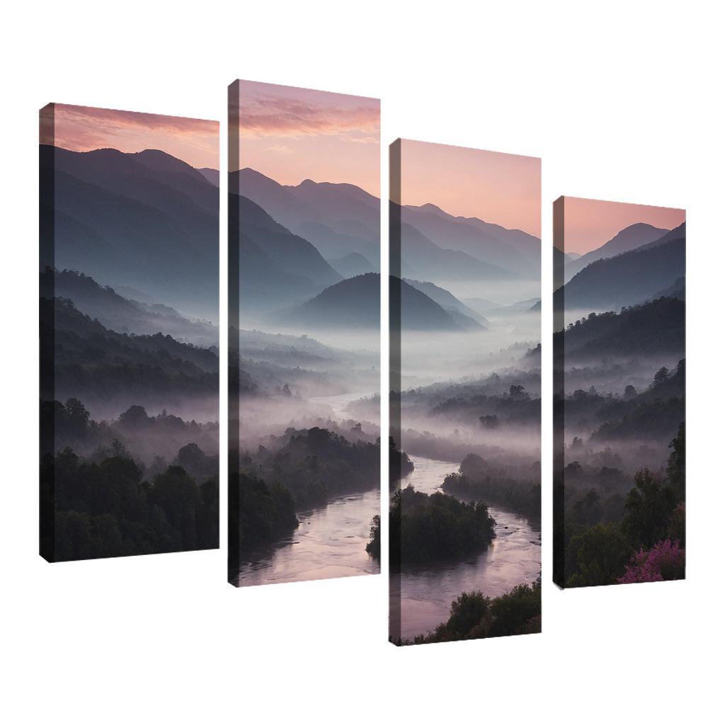 Whispers Of The Dusk Over Misty Valleys Art Trends