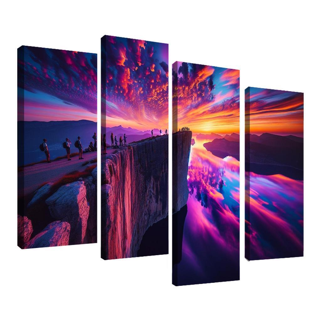 Sunset Ridge Cliffside Viewpoint Art Trends