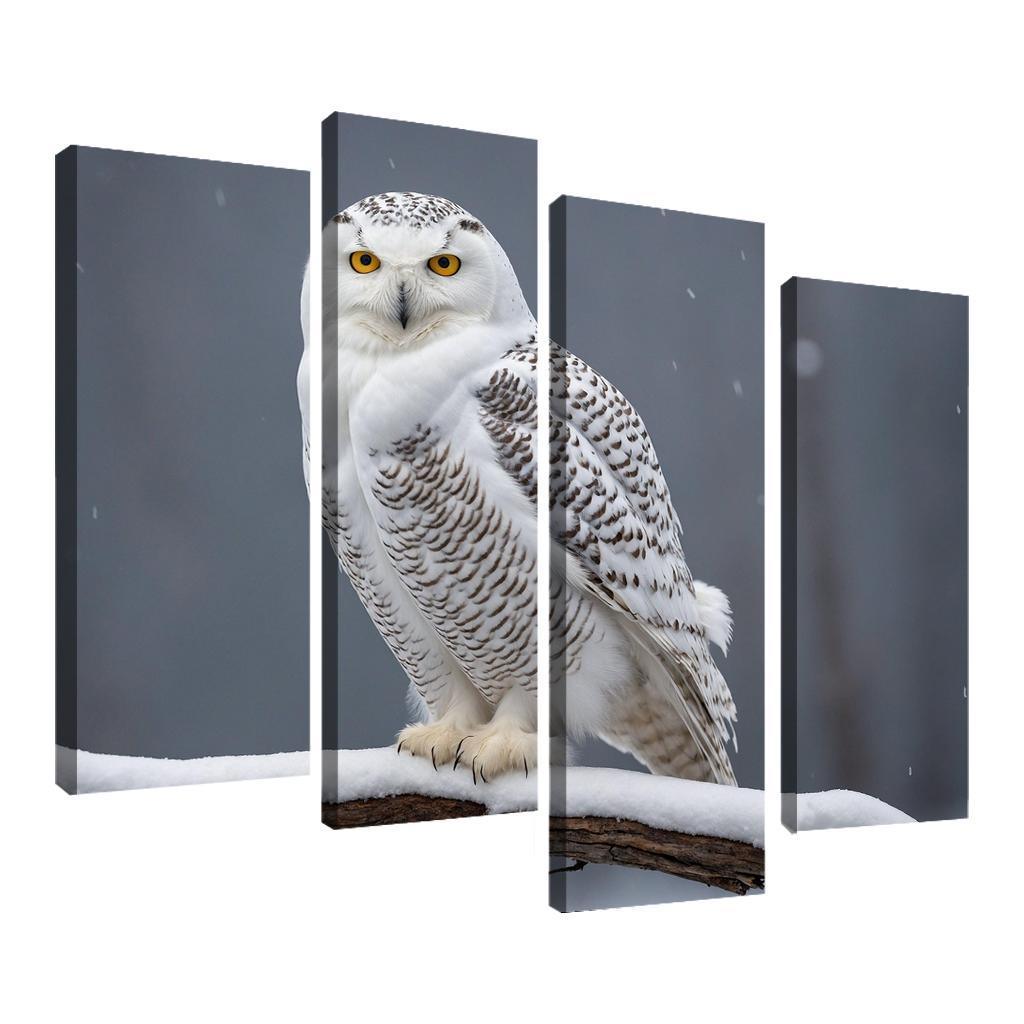 The Elusive Snowy Owl A Winter Wonder Custom Paintings Frame