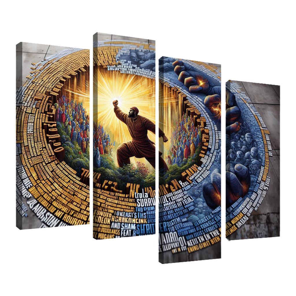 Tales Of Survival The Fight Against Domestic Violence Custom Paintings Frame