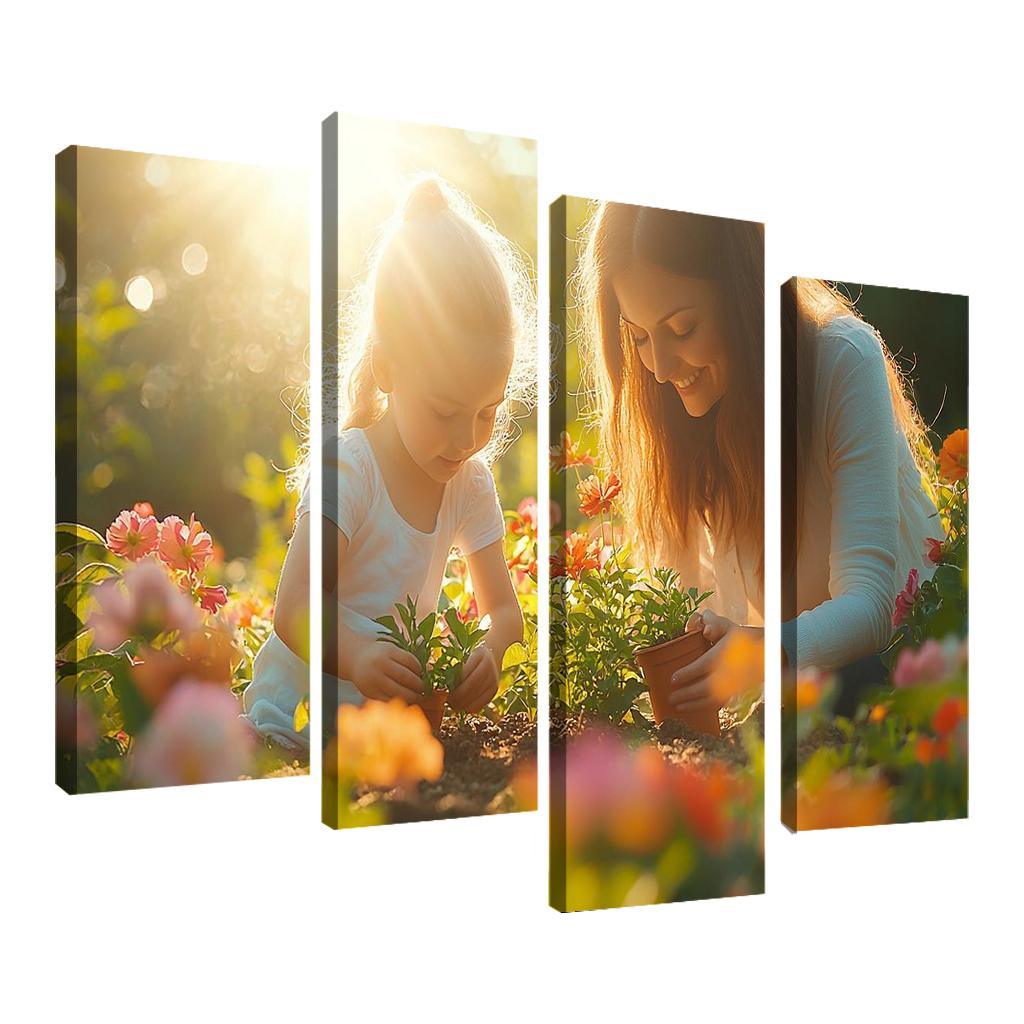 Nurtured By Nature A Mothers Influence Canvas Paintings Frame