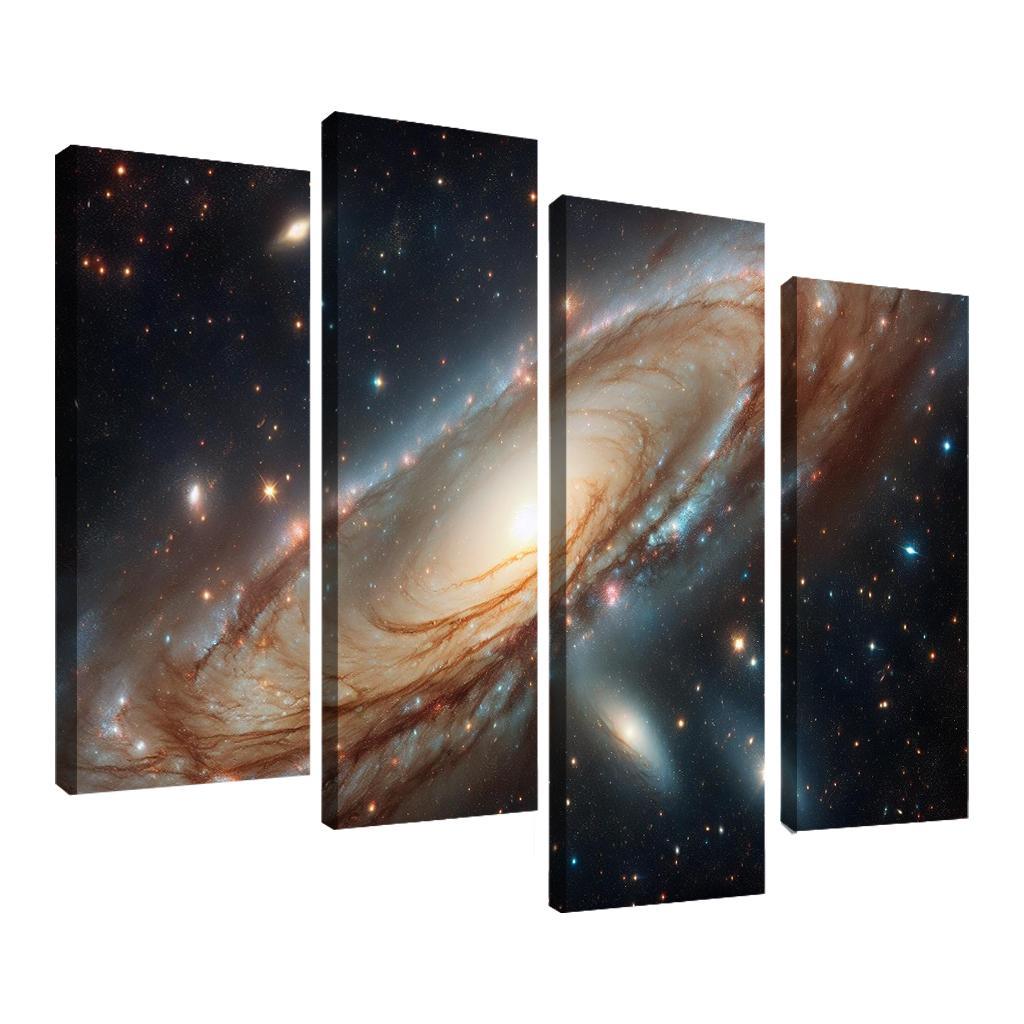 The Striking Features Of The Andromeda Galaxy Abstract Paintings Frame