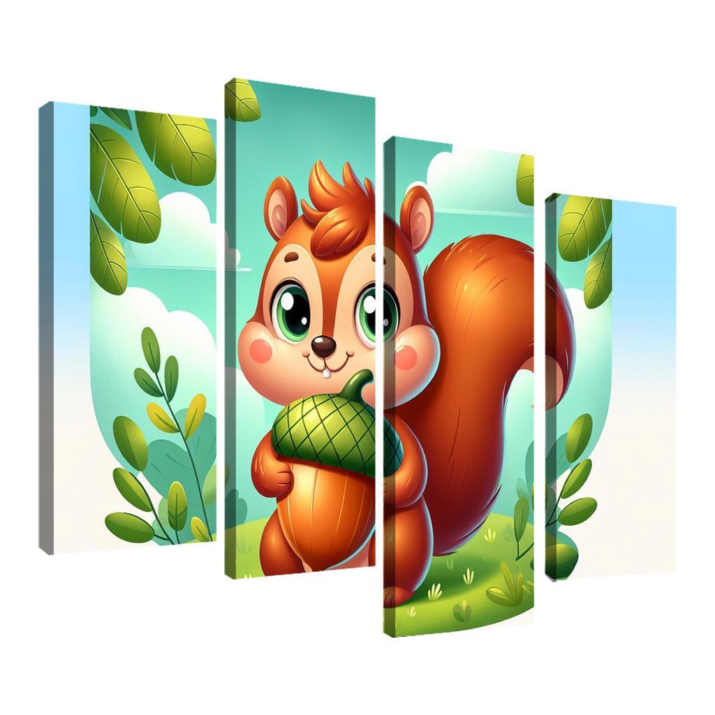Sneaky Squirrel Modern Paintings Frame